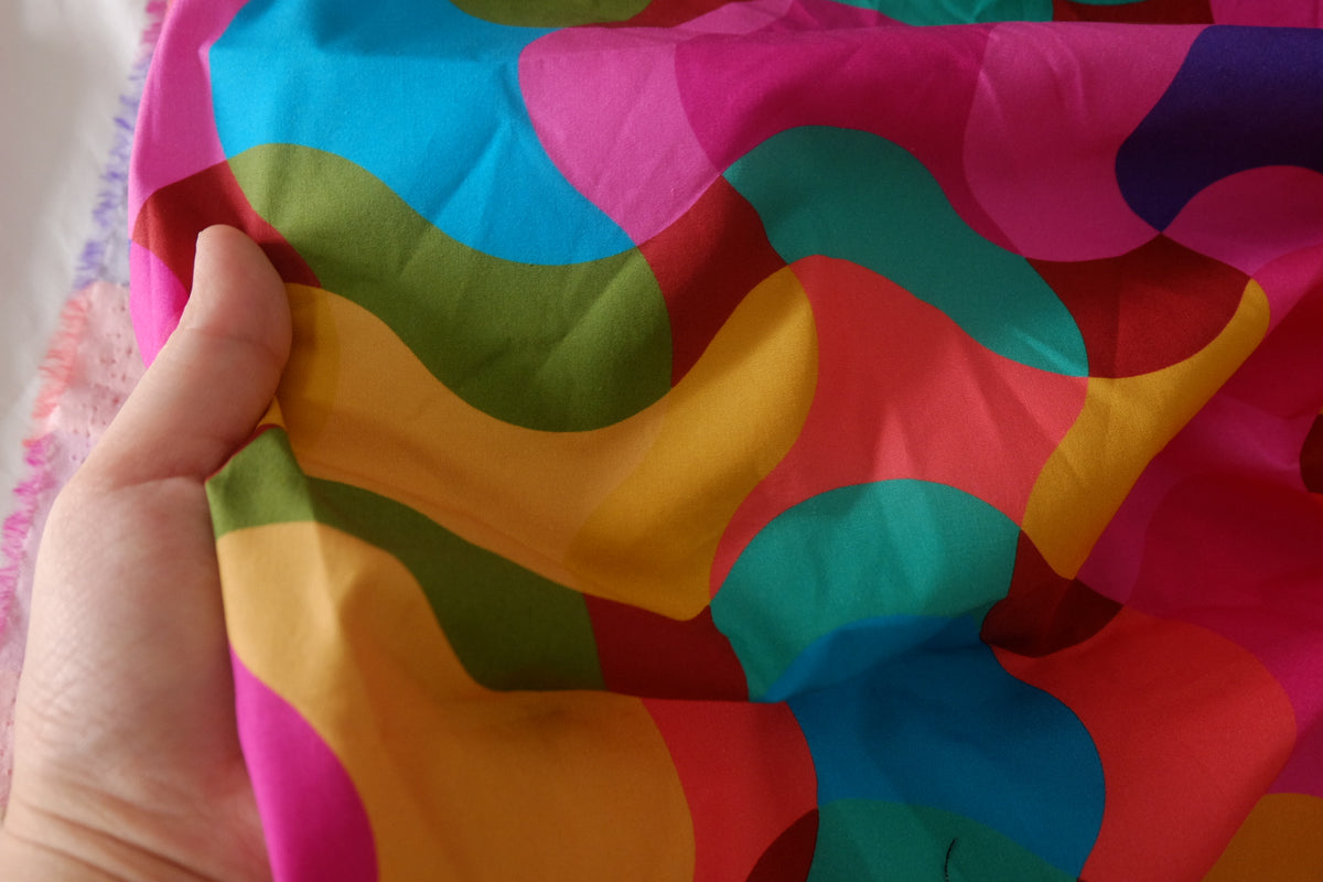 Color Wave High-Density Cotton Poplin — 1.86 yd