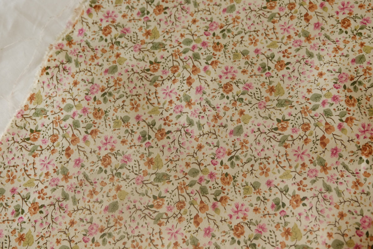 Vintage Ditsy Floral Cotton Twill – 2.2 yd
