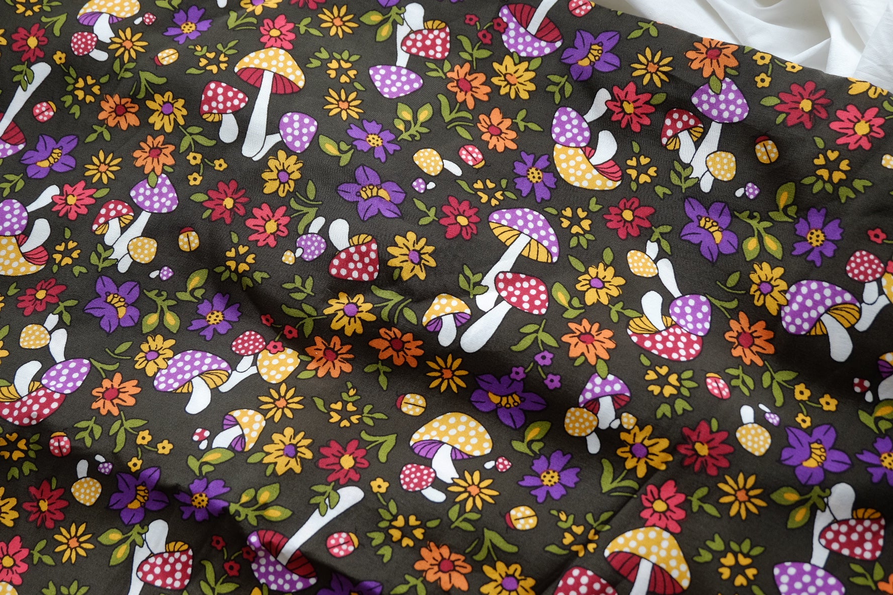 Woodland Mushroom Viscose Poplin – 3.3 yd