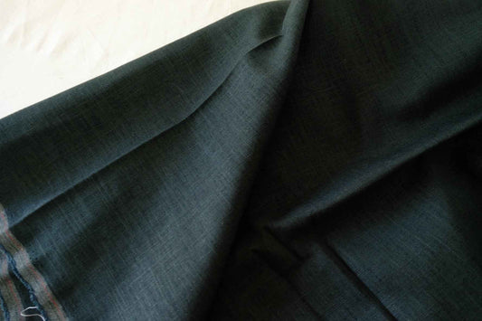 Dark Green Linen Cotton Fabric – 2.2 yd