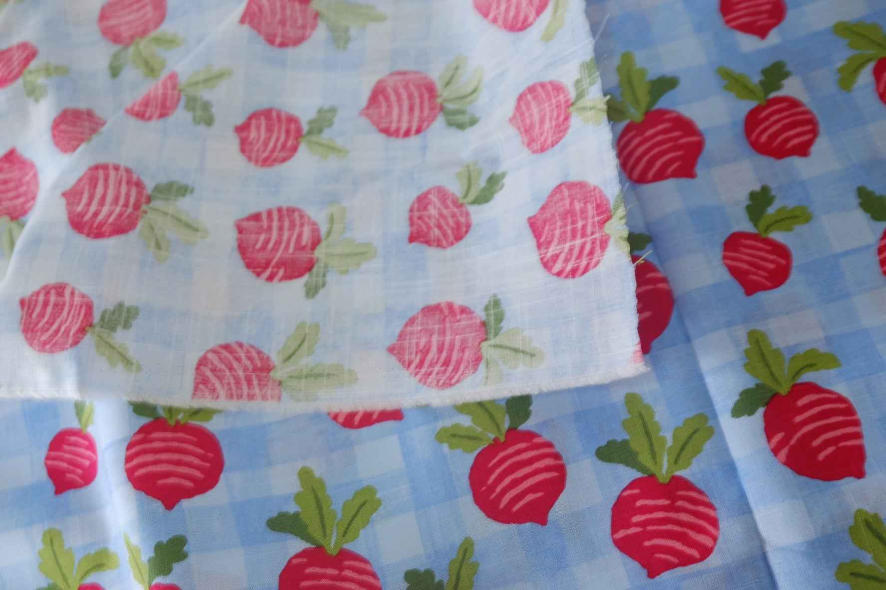 Pink Radish Linen Cotton Fabric – 1.6 yd / 2.2 yd