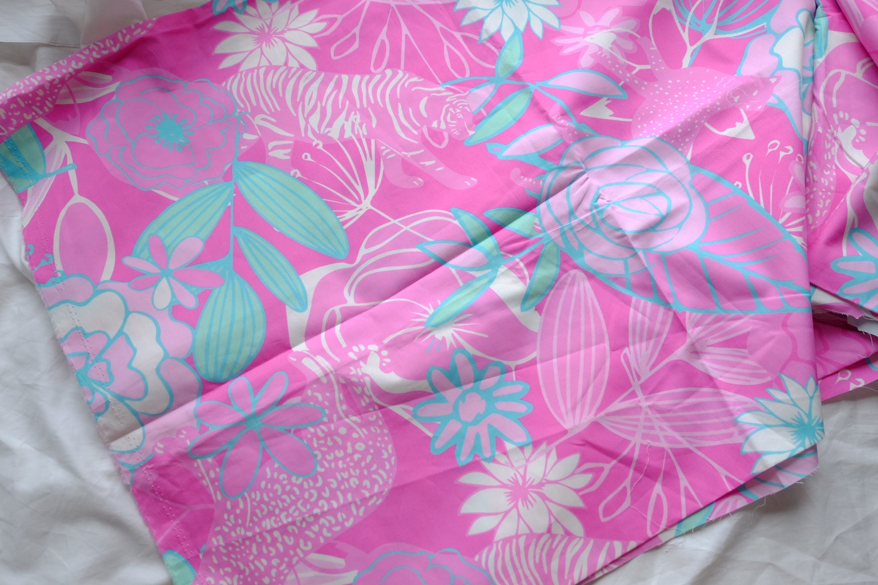 Pink Garden Structured Cotton Poplin – 2.2 yd