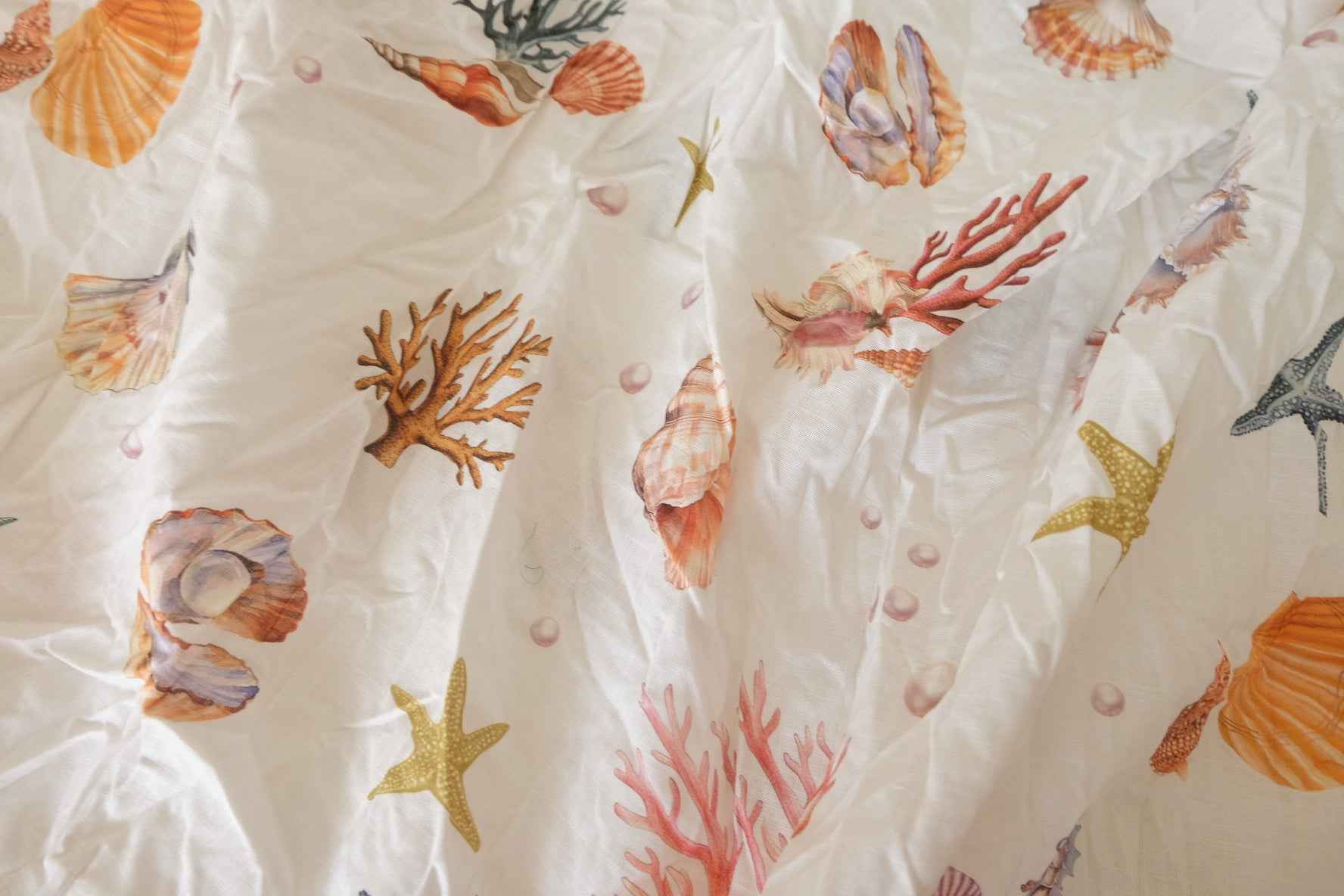 Seashell Lightweight Cotton Linen Fabric – 1.3 yd