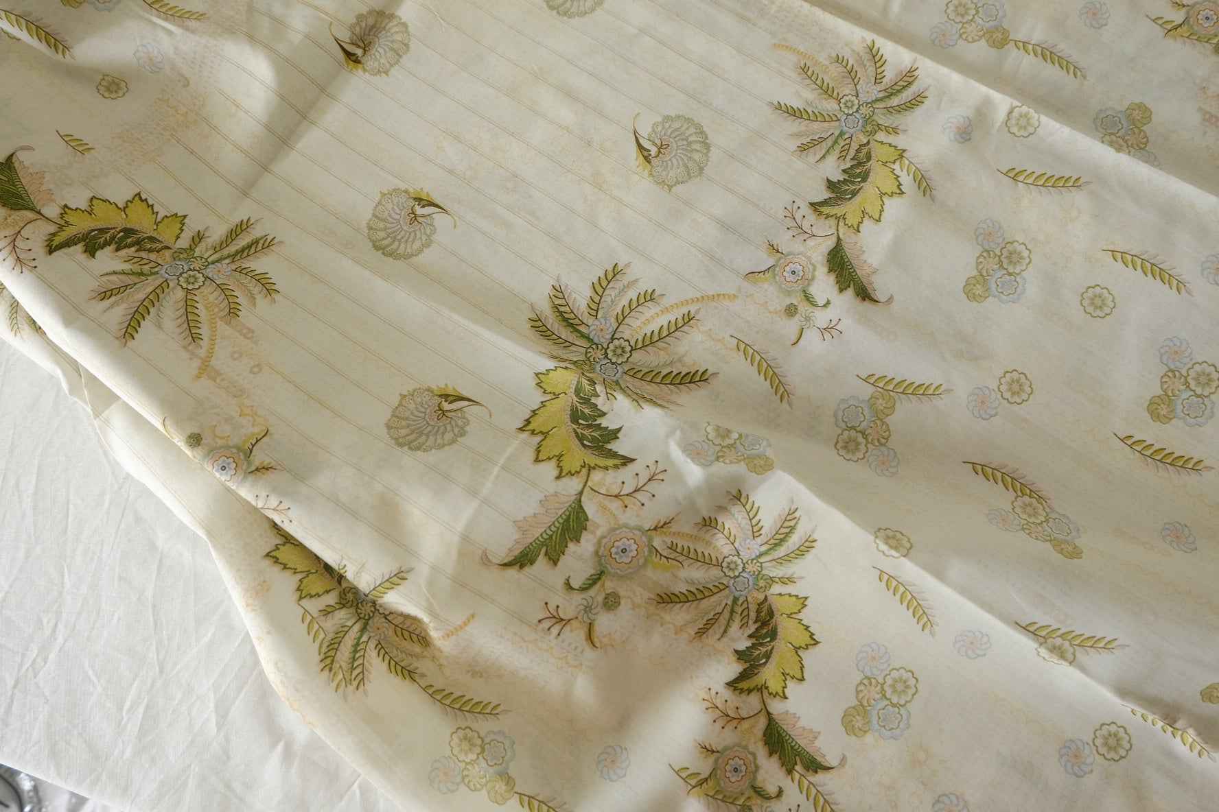 Vintage Fern Floral Cotton Poplin Fabric – 3.3 yd