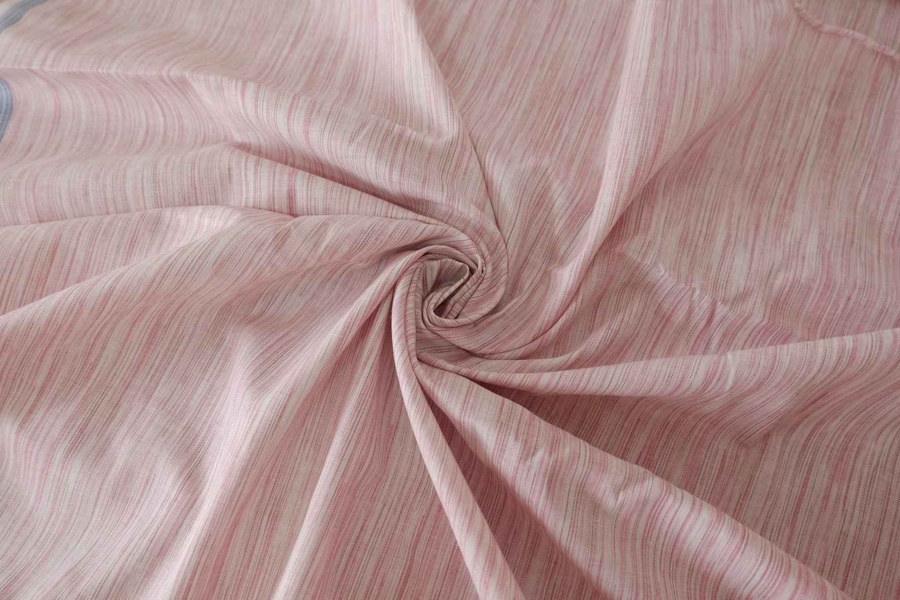 Soft Pink Stripe Yarn-Dyed Cotton Linen – 2.2 yd