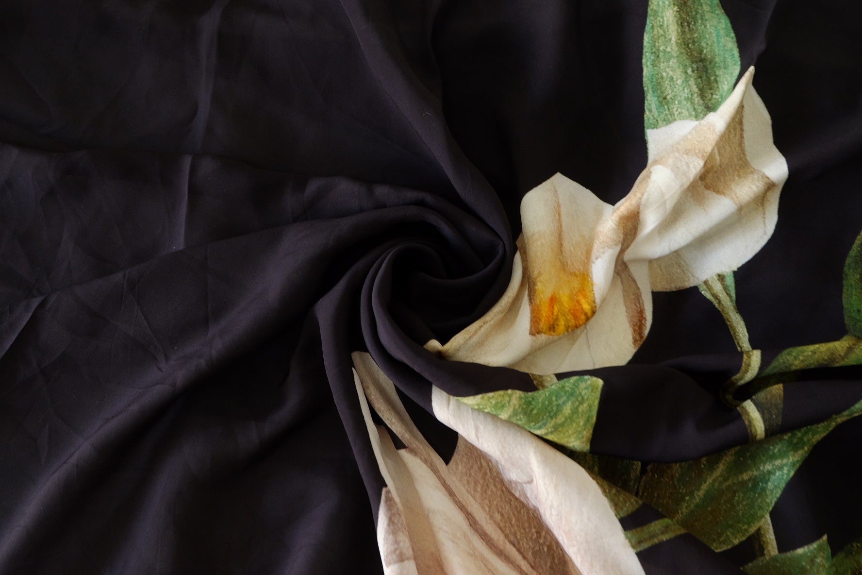 Black Magnolia Cupro – 3.3 yd