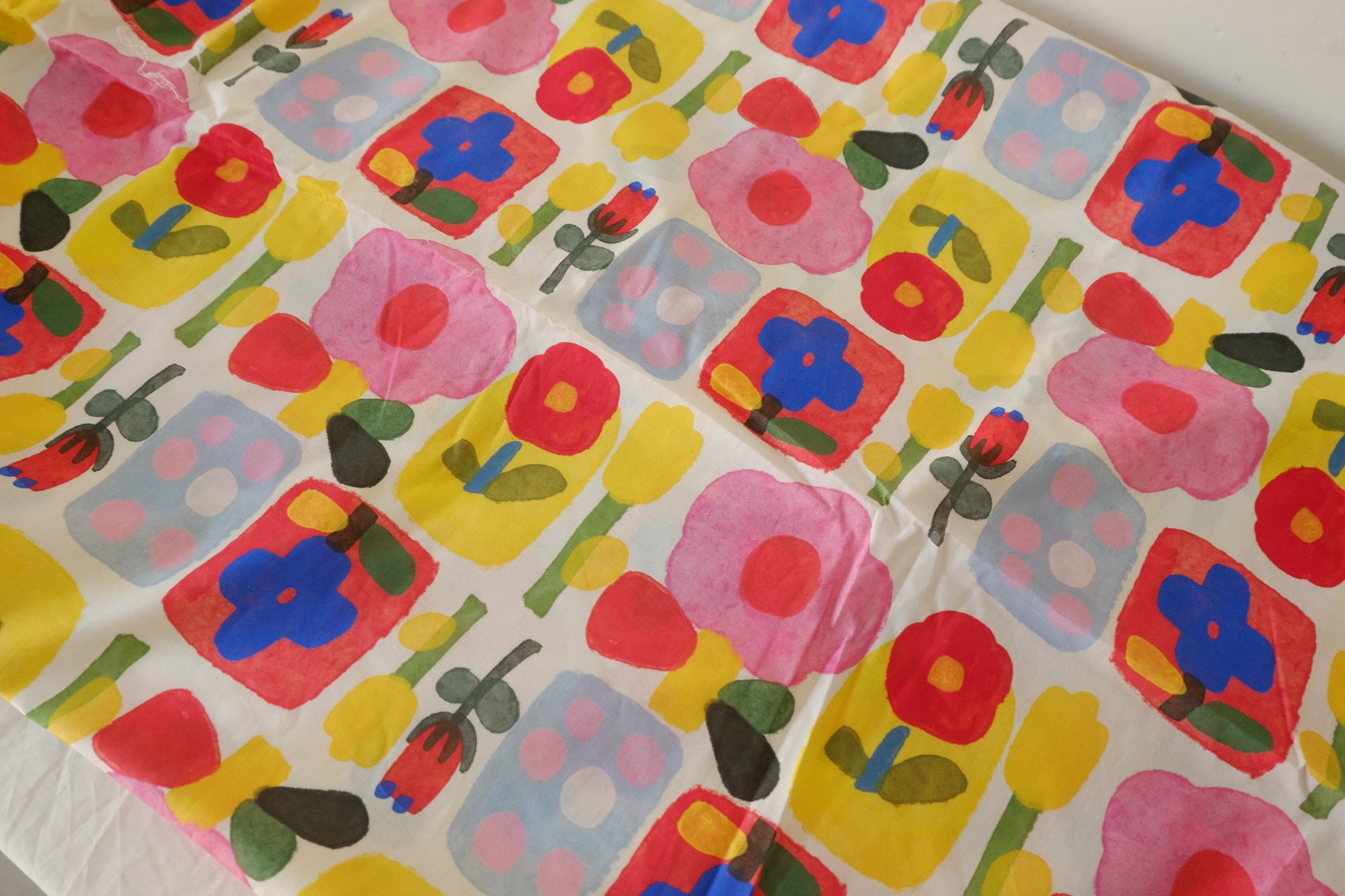 Playful Floral Cotton Poplin Fabric – 2.2 yd