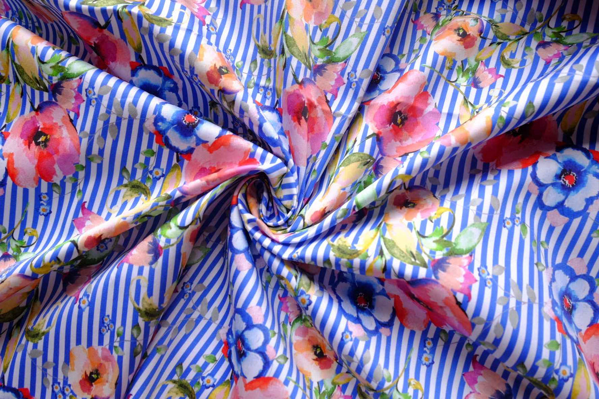 Statement Floral Cotton Sateen — 2.2 yd / 2.7 yd
