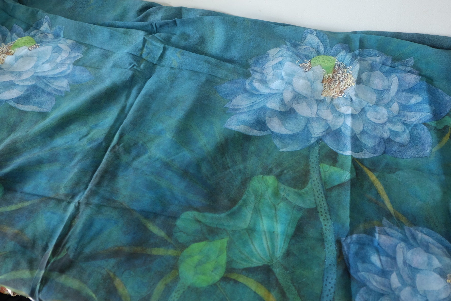 Blue Lotus Cotton Nylon Blend – 3.3 yd