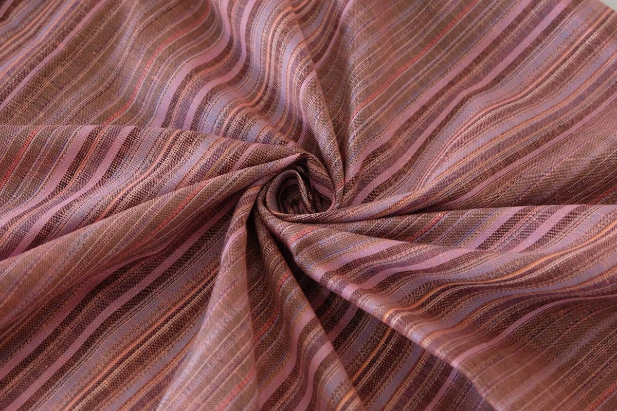 Berry Multi-Stripe Linen Cotton – 2.2 yd
