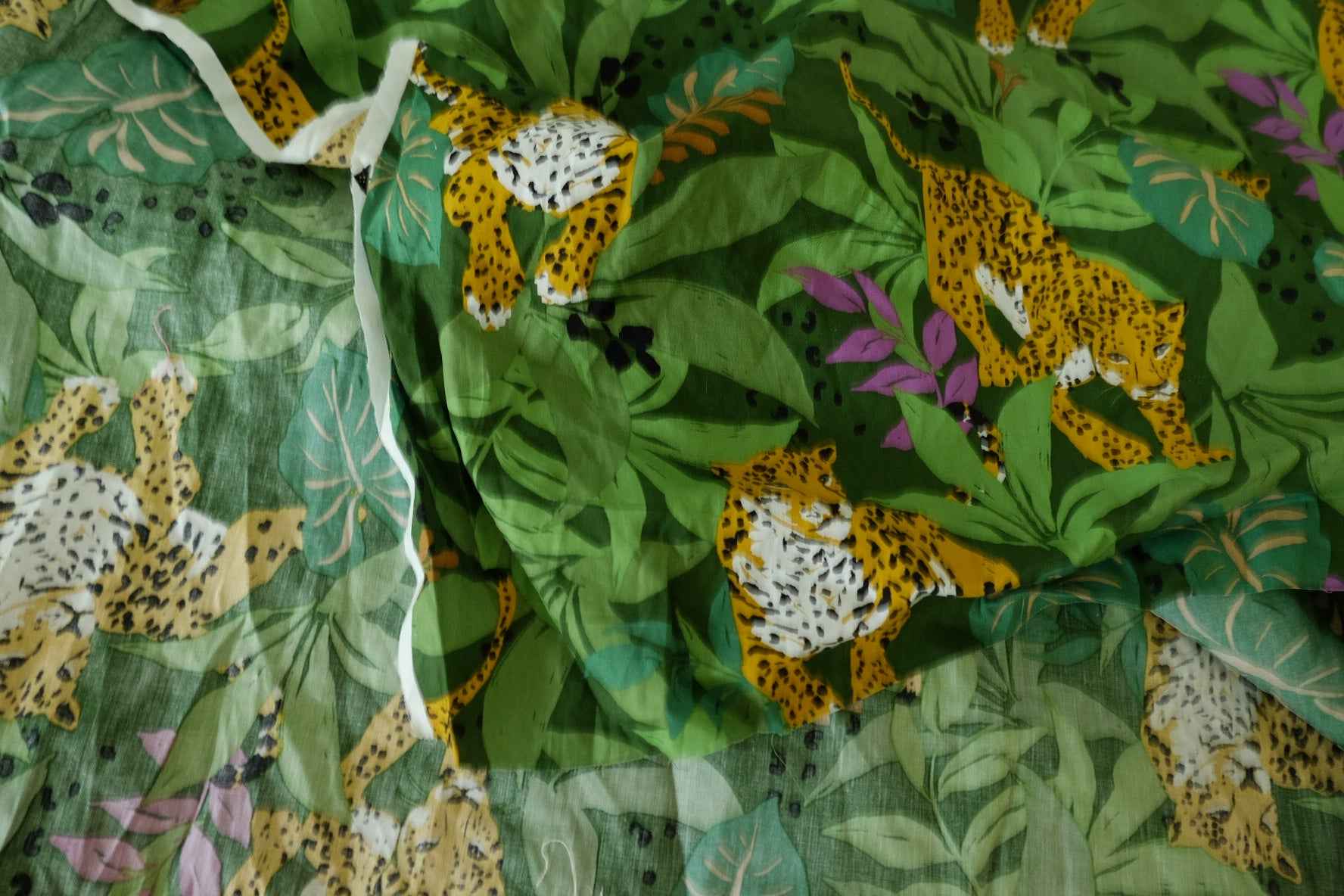 Jungle Leopard Cotton Poplin Fabric – 2.2 yd