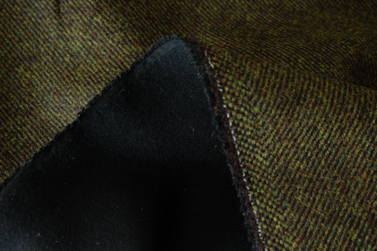 Moss Green Pure Wool Suiting with Backing – 2.2 yd