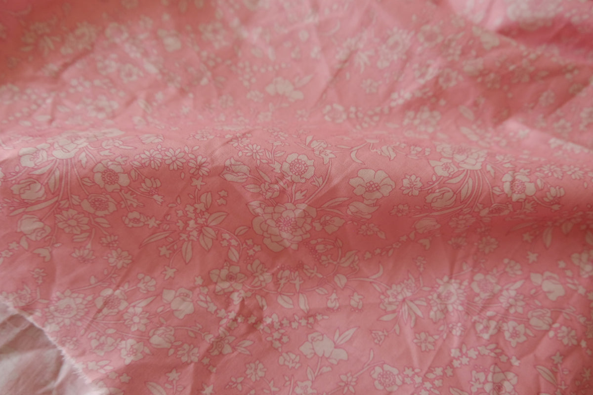Blush Ivory Floral Cotton Lawn – 1.4 yd
