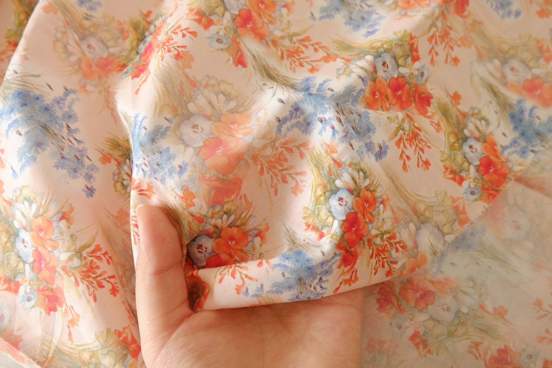 Blush Meadow Cotton Lawn – 2.73 yd