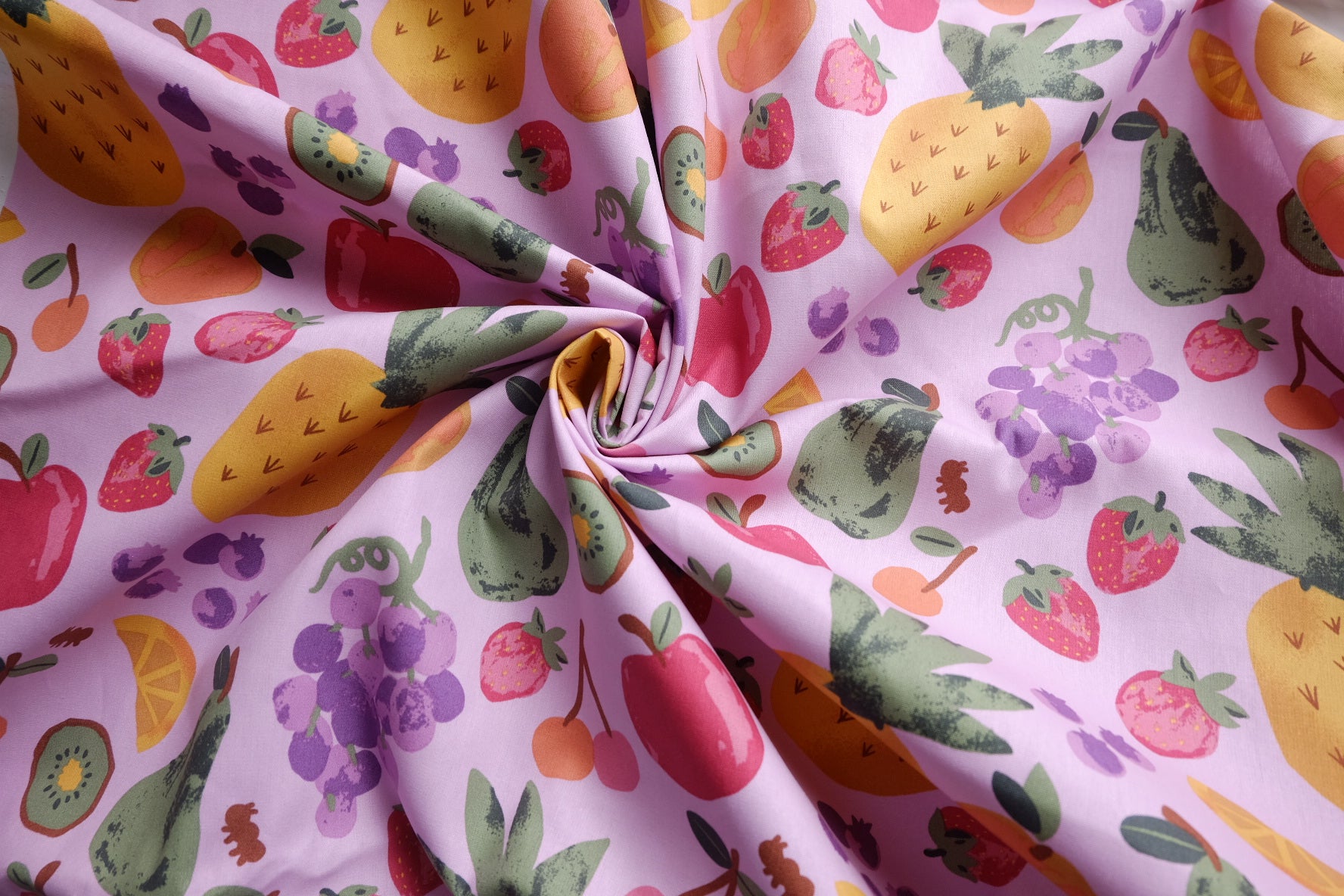 Playful Fruit Cotton Canvas – 2.2 yd