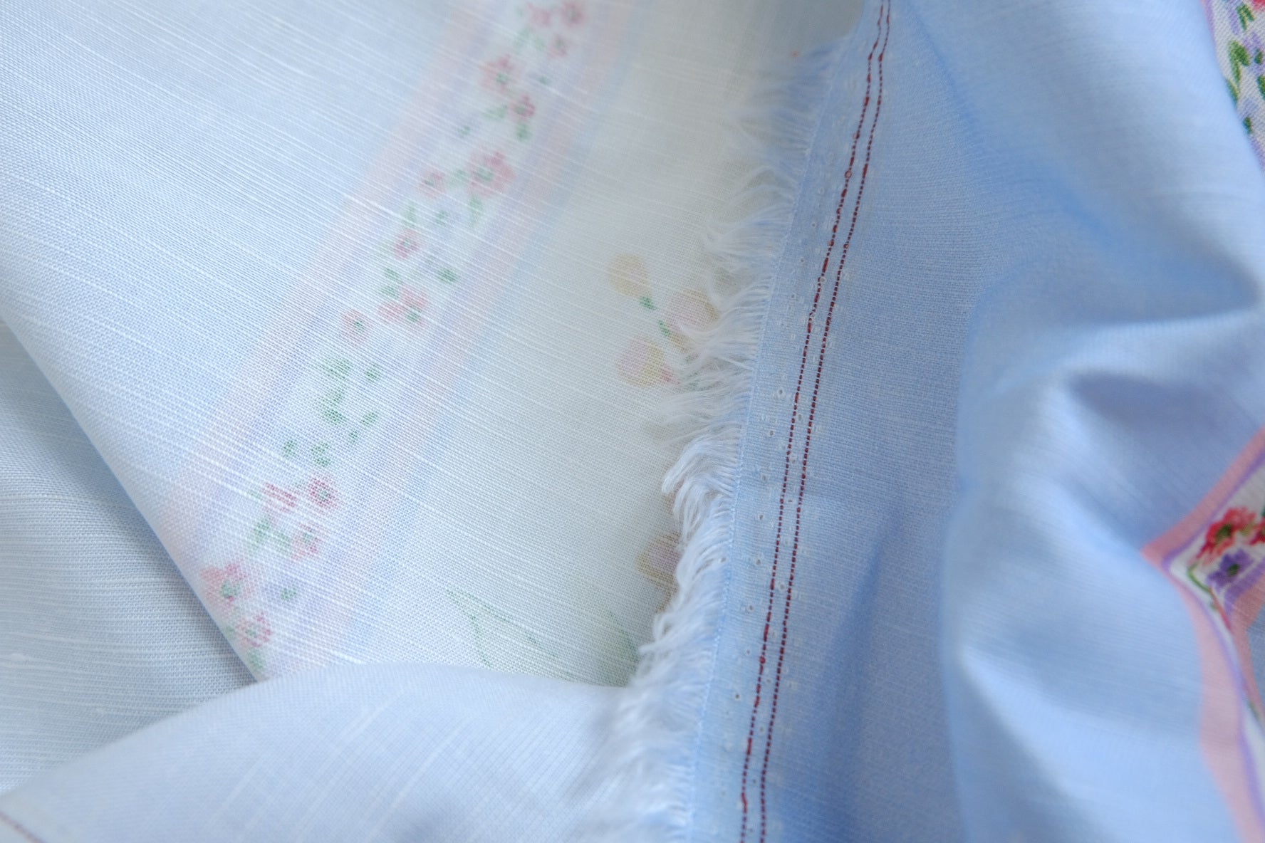 Cool Touch Linen Placement Floral Fabric - 1.64 yd