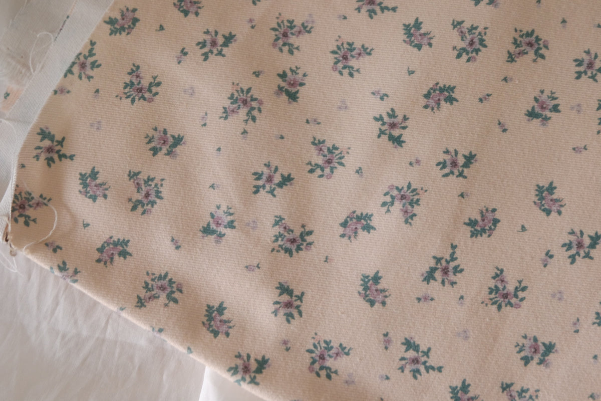 Vintage Rosebud – Cotton Twill Fabric | 2.2 yards