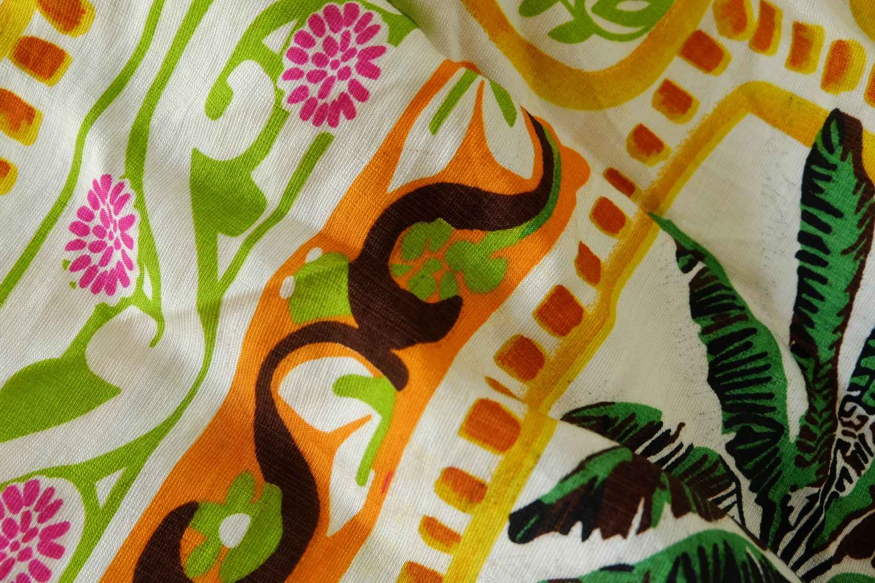 Tencel Cotton Floral Placement Print Fabric – 3.5 yd (Imperfect Batch)