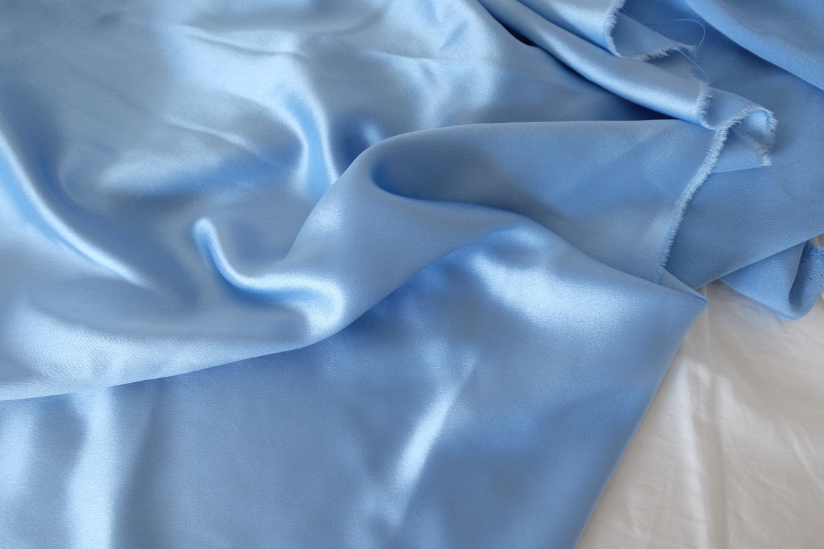 Powder Blue Triacetate Satin – 3.3 yd