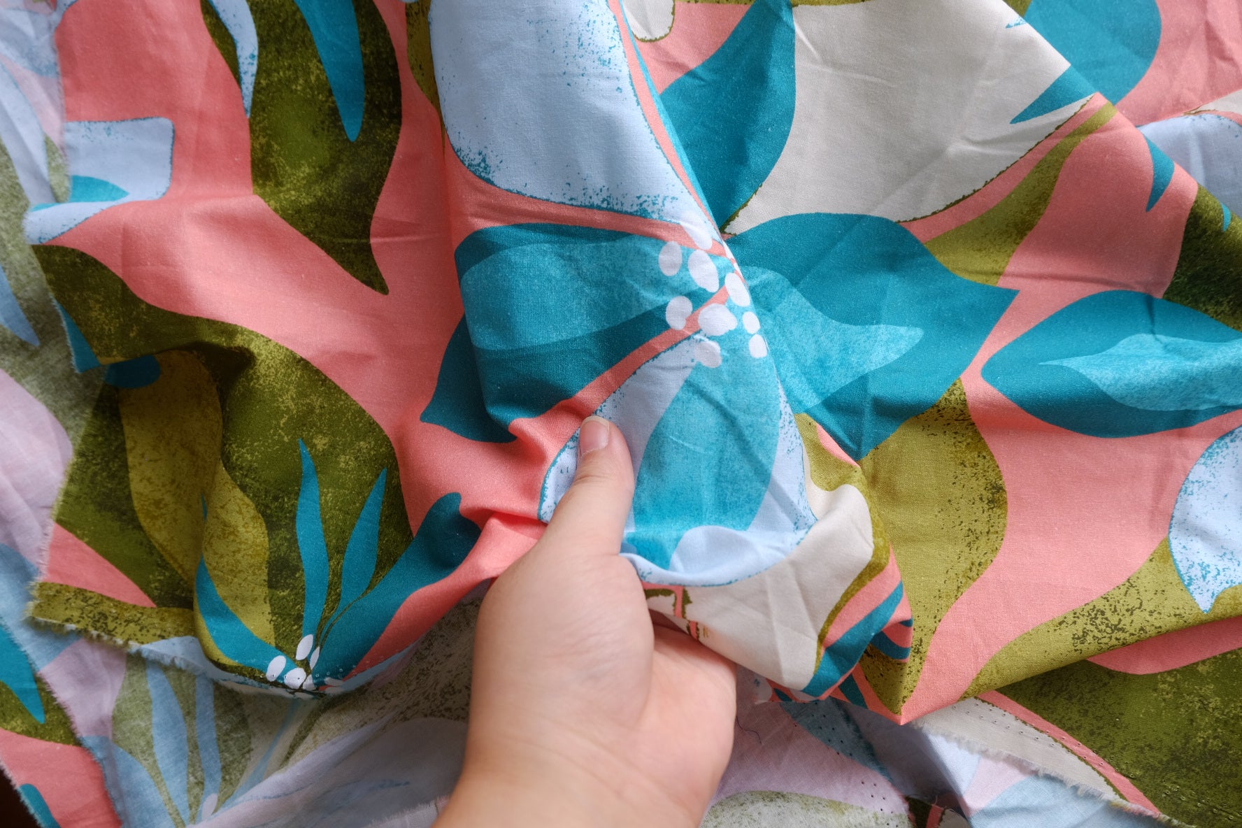 Tropical Abstract Floral Cotton – 1.2 yd