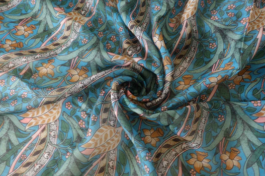Botanical Tencel Ramie Print Fabric – 3.3 yd