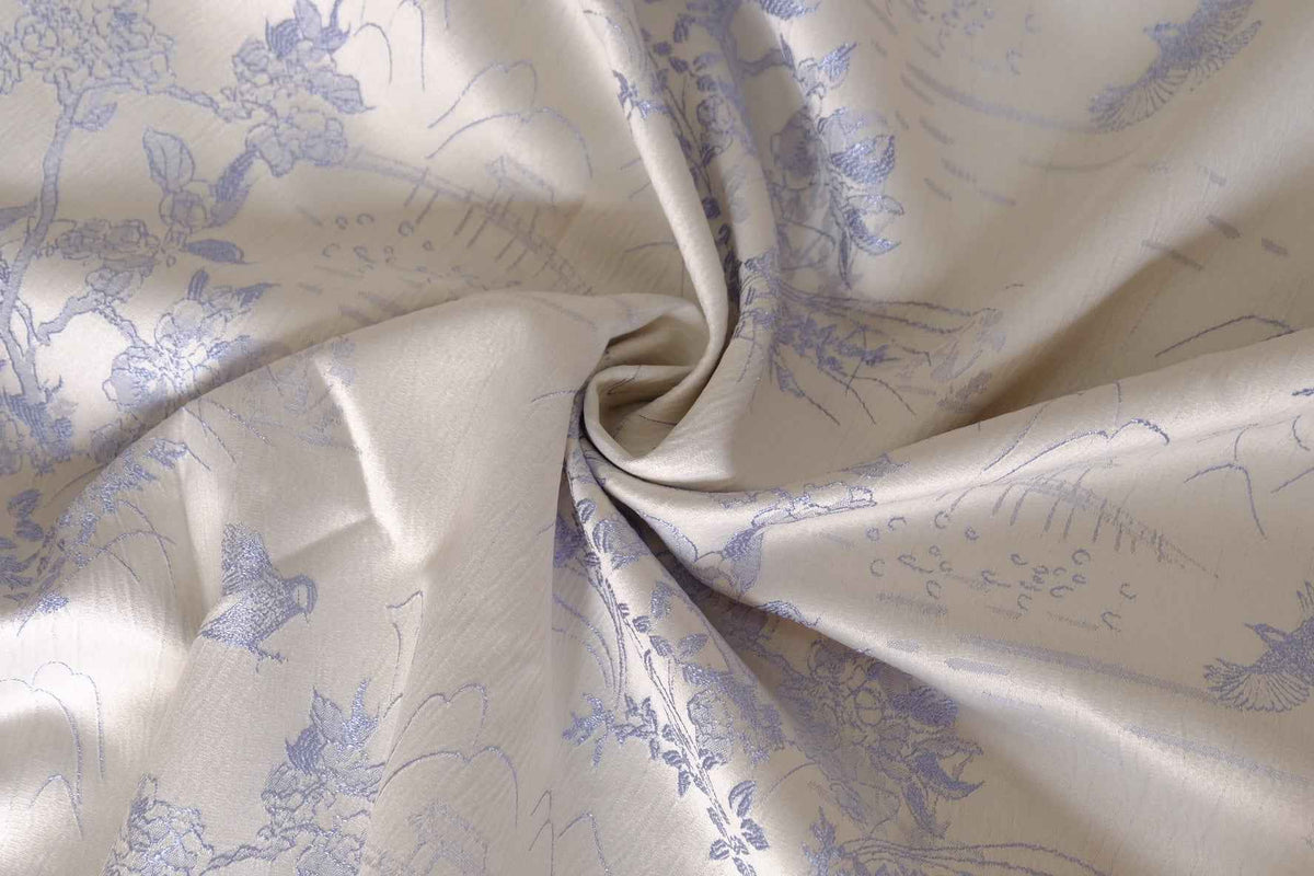 Garden Lined Floral Jacquard Brocade – 3.28 yd