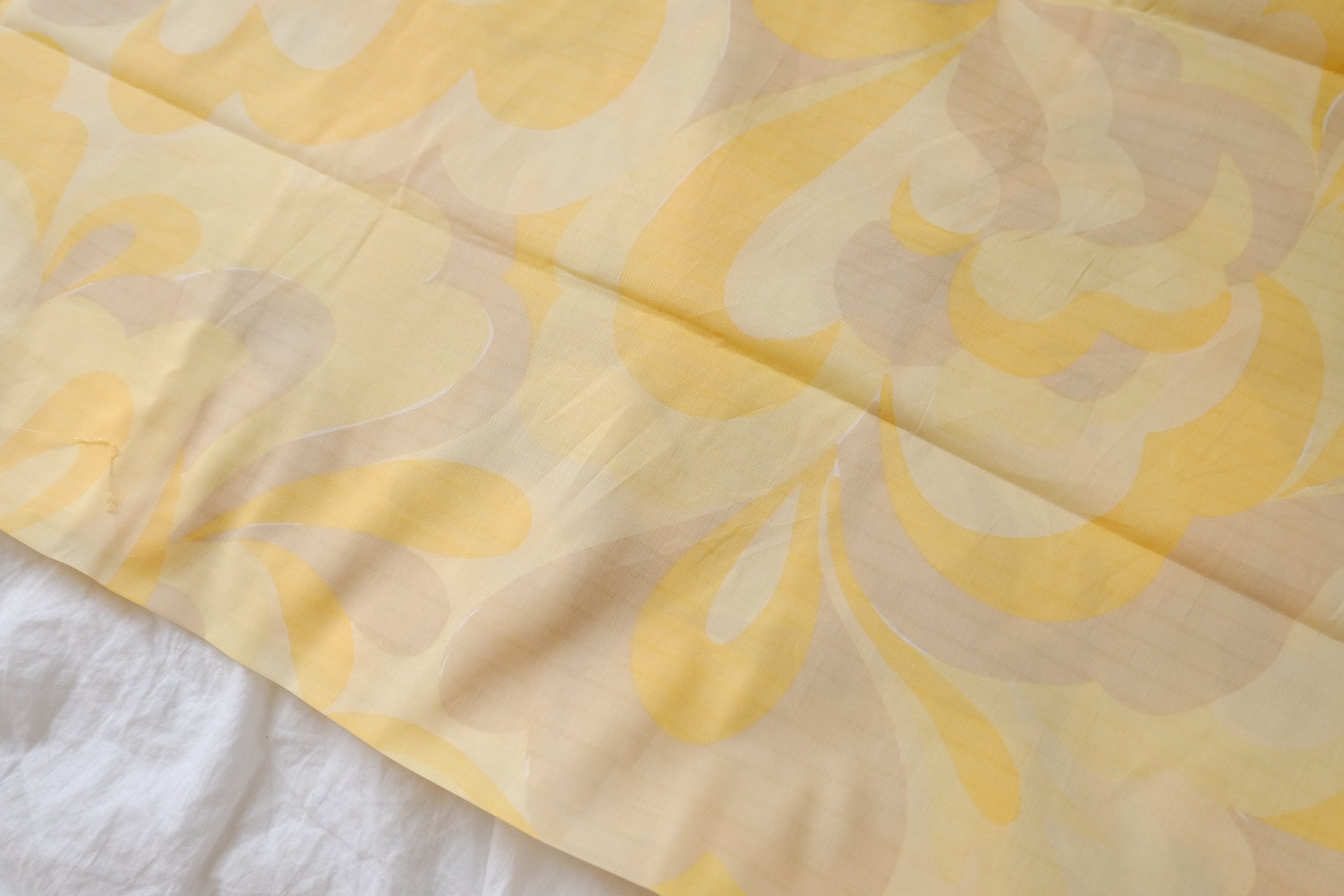 Yellow Shadow Fine Cotton Lawn — 2.19 yd