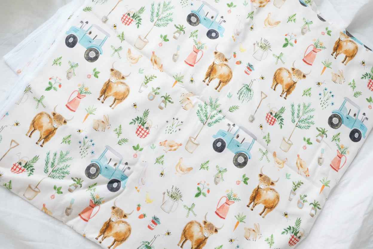 Farm Cotton Twill Fabric, Soft Medium Weight, 2.35 Yards