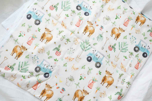Farm Cotton Twill Fabric, Soft Medium Weight, 2.35 Yards