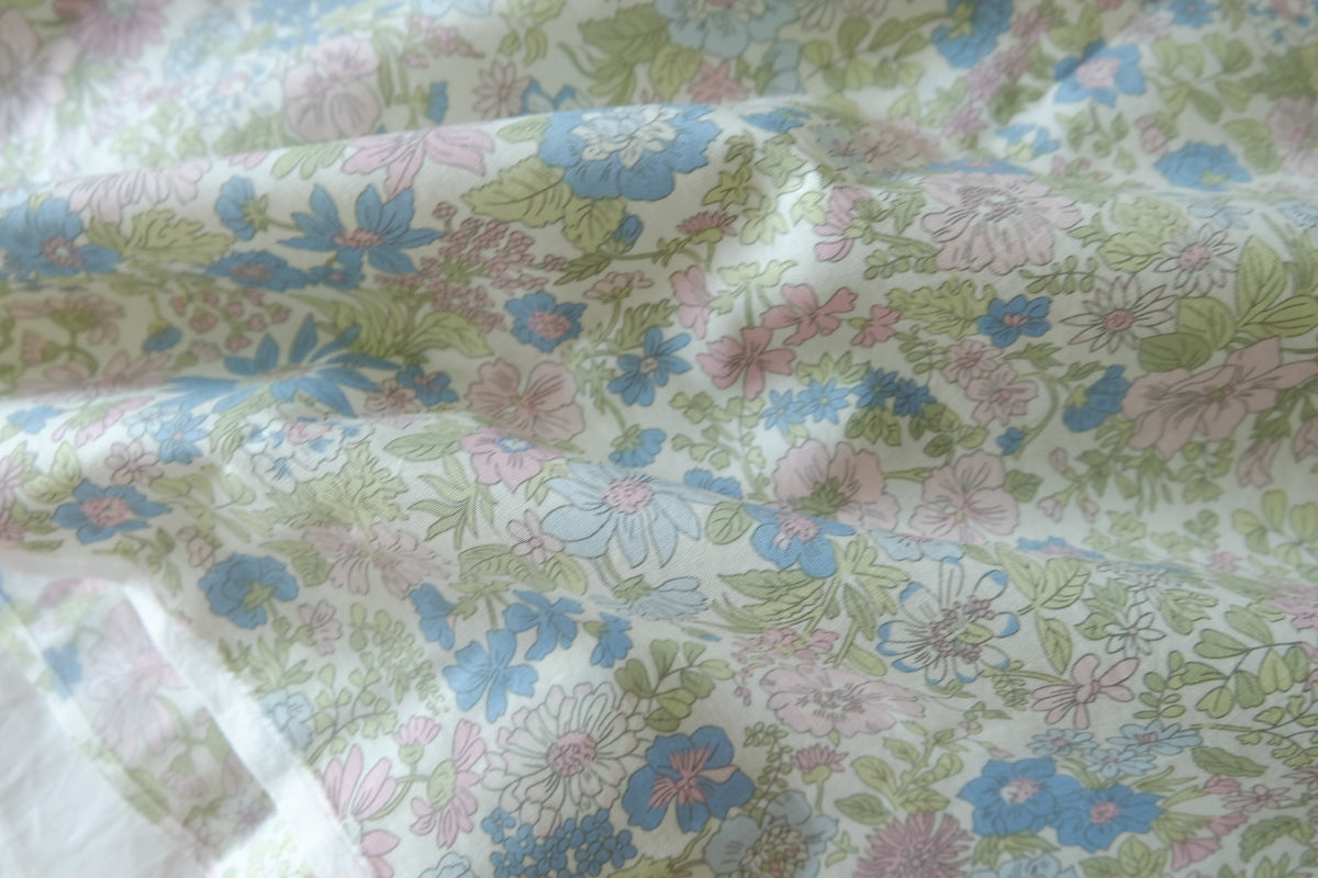 Pastel Wildflower Garden – Cotton Lawn Fabric | 2.2 Yards