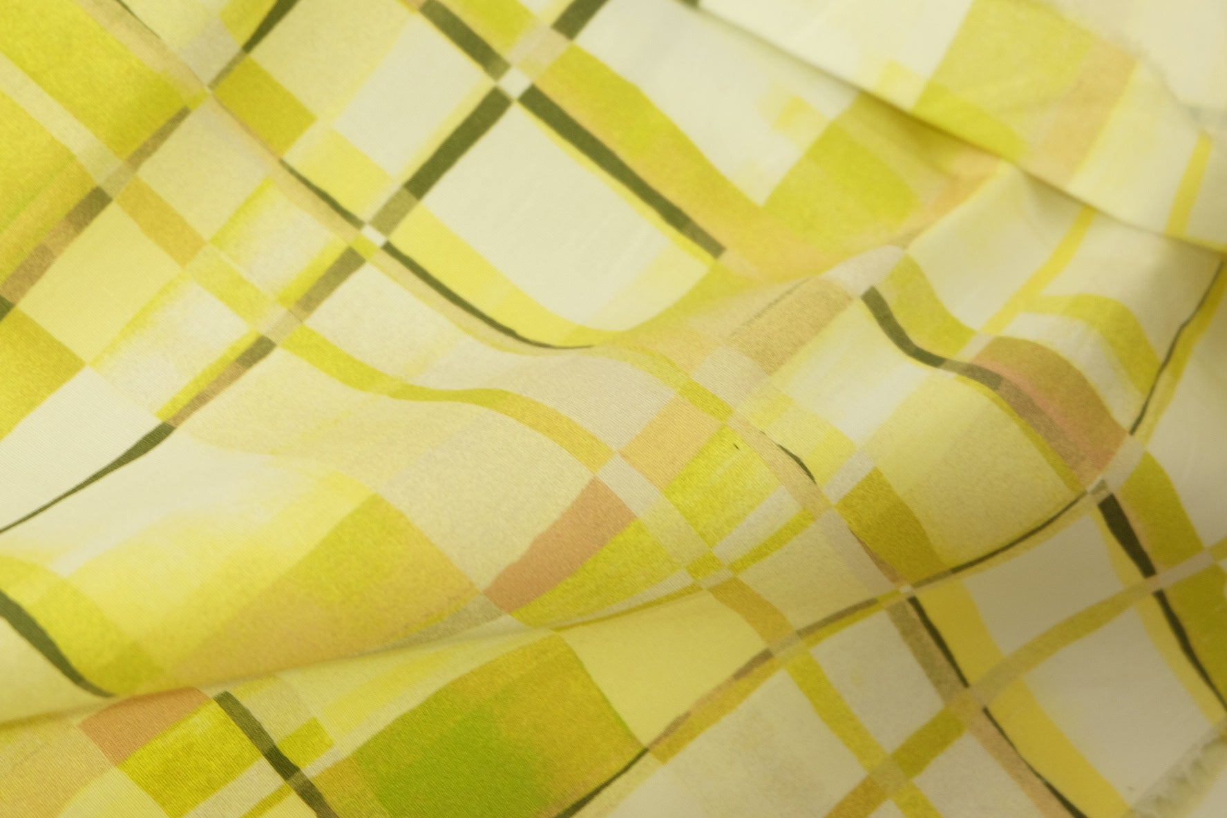Lemon Check Cotton Poplin – 2.2 Yards