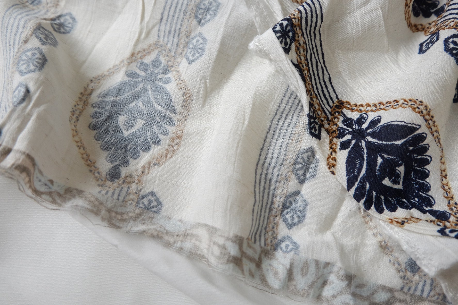 Folk Stripe Lyocell Linen Fabric - 1.64 yd