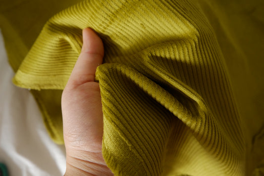 Mustard Olive – Cotton Corduroy Fabric | 2.2 Yards