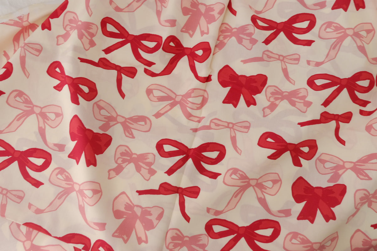 Red Bow Cotton Lawn – 2.2 yd