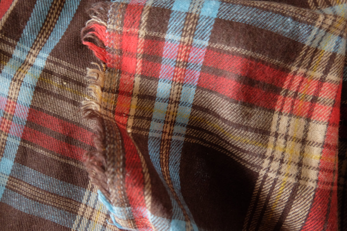 Autumn in Vermont – Soft Brushed Plaid Polycotton Shirting – 3.3 yd