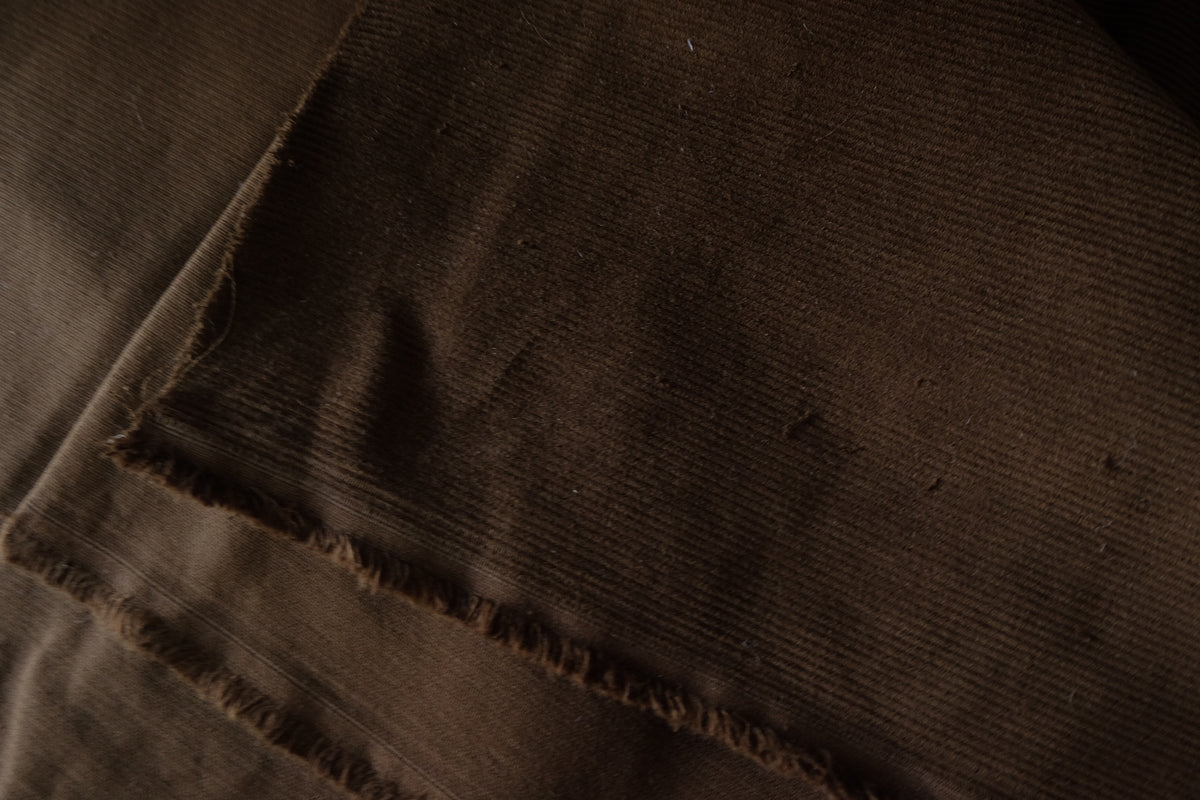 Dark Chocolate Brown – Cotton Corduroy Fabric | 2.2 yards