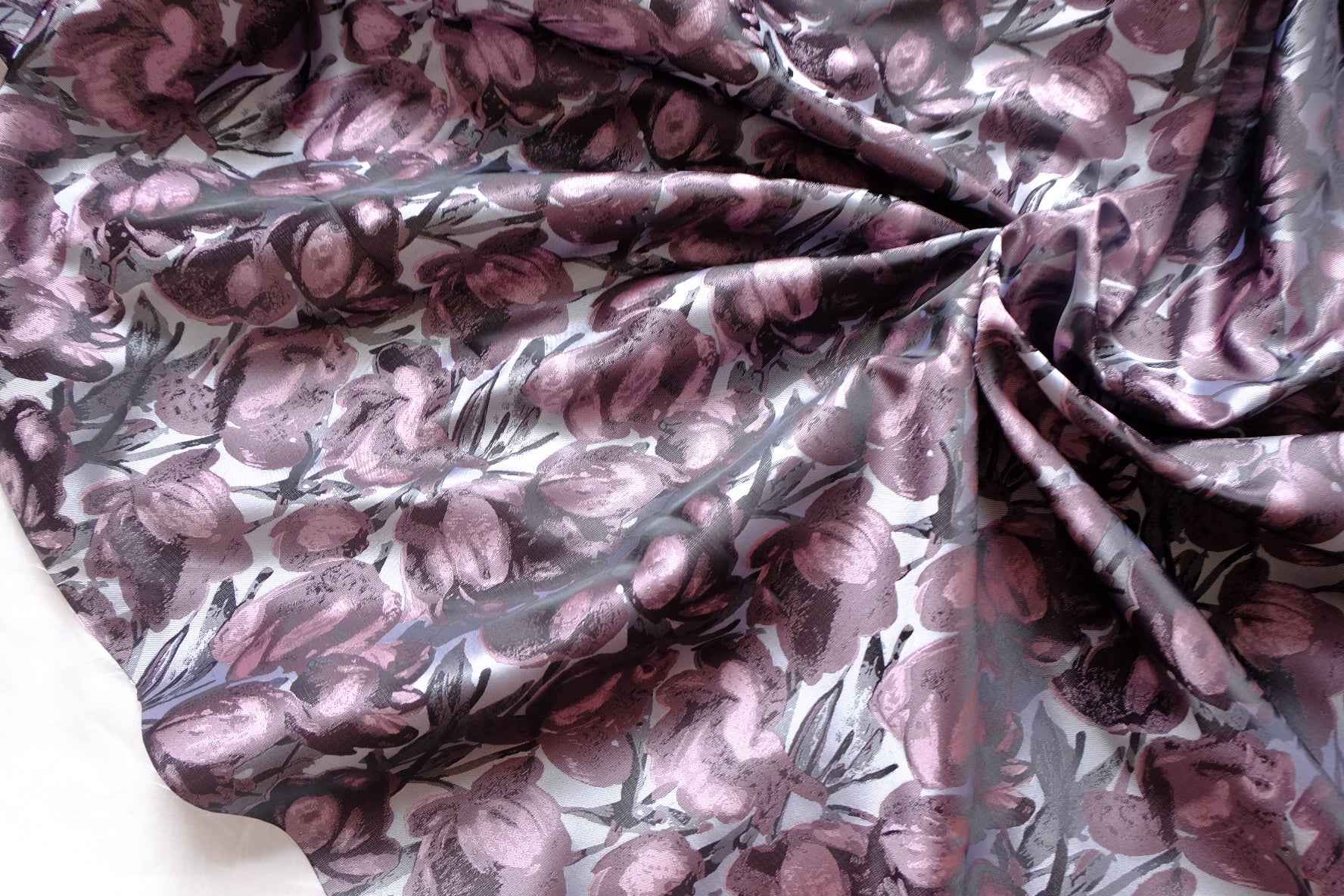 Tulip Brocade Fabric, Statement Occasion Weight, 2.19 by 2.19 Yards