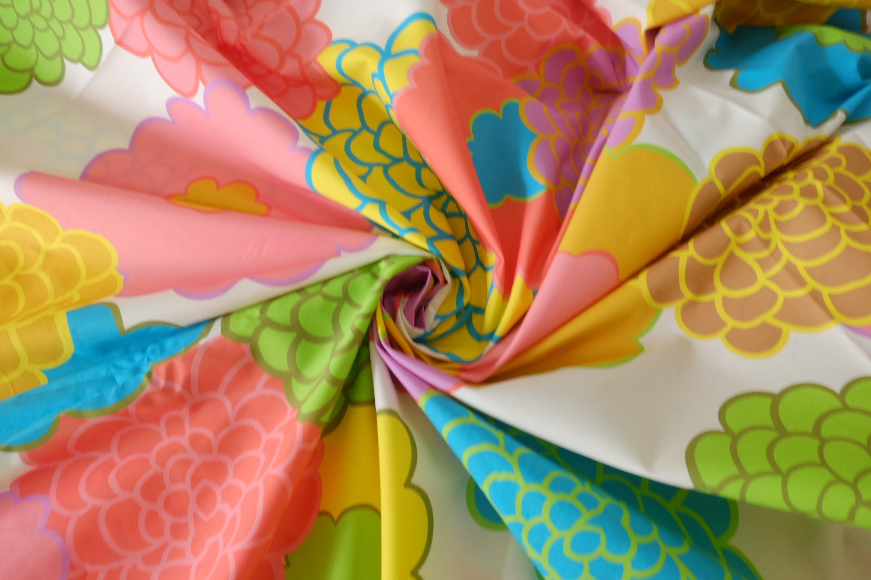 Retro Pop Floral Cotton Poplin – 1.6 yd