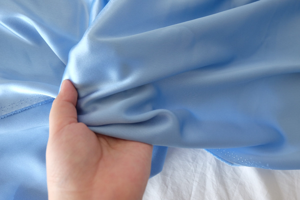 Powder Blue Triacetate Satin – 3.3 yd