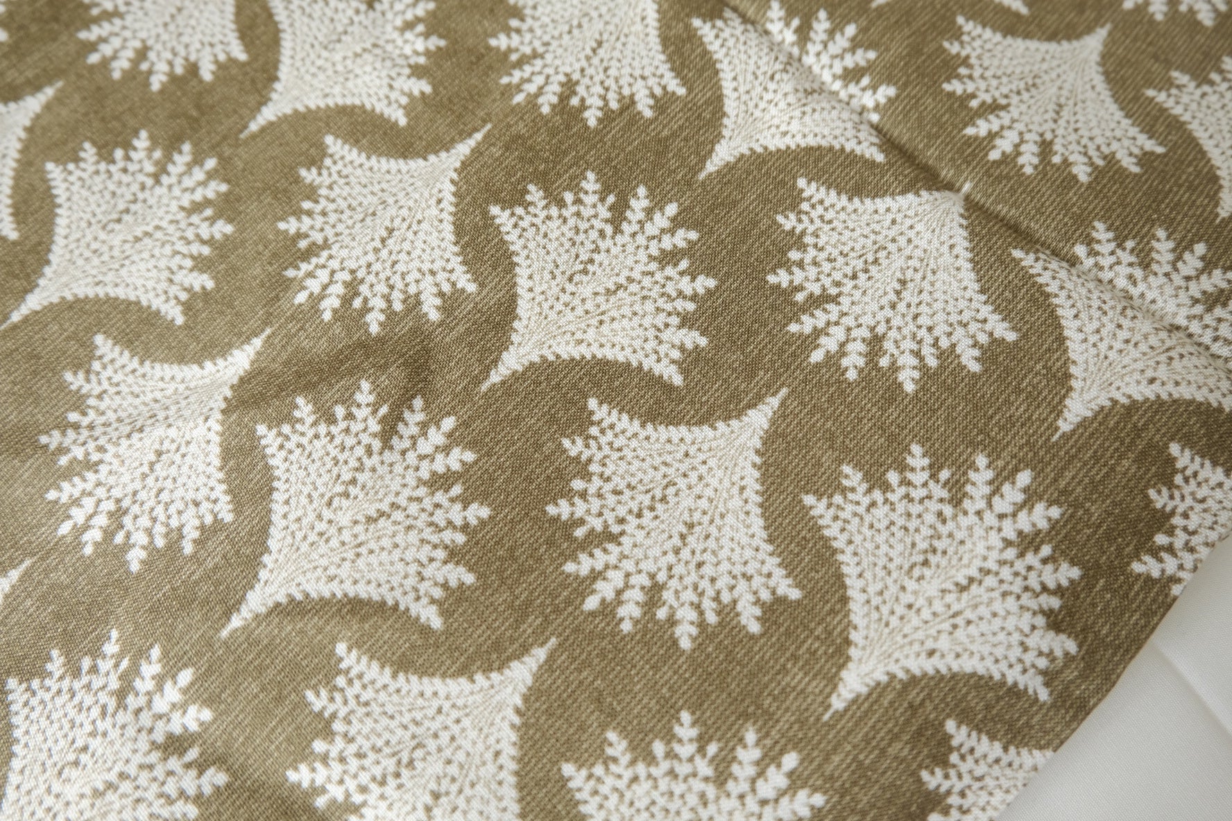 Olive Botanical Ramie Cotton Fabric - 2.73 yd