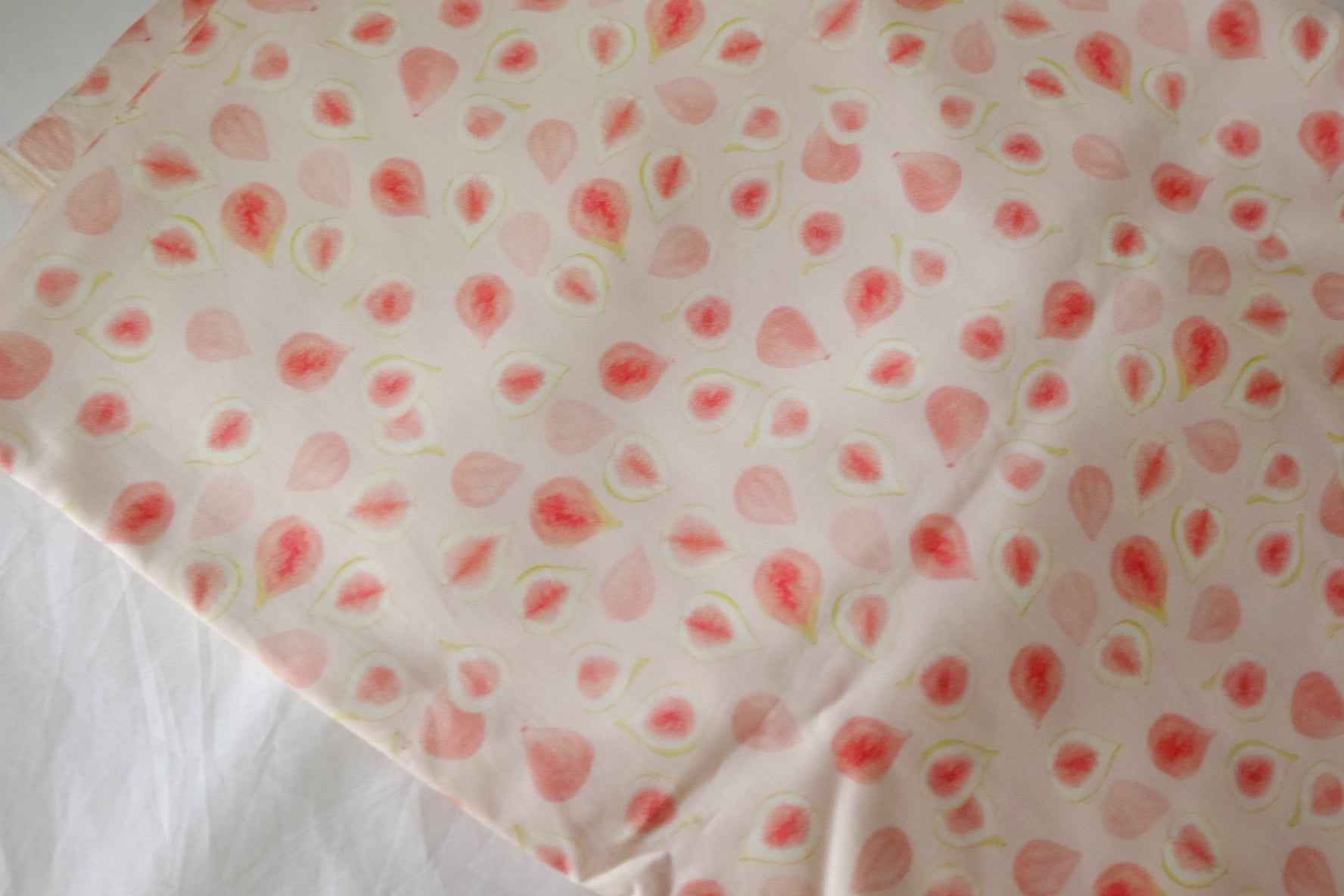 Blush Watercolor Cotton Sateen Fabric – 1.6 yd
