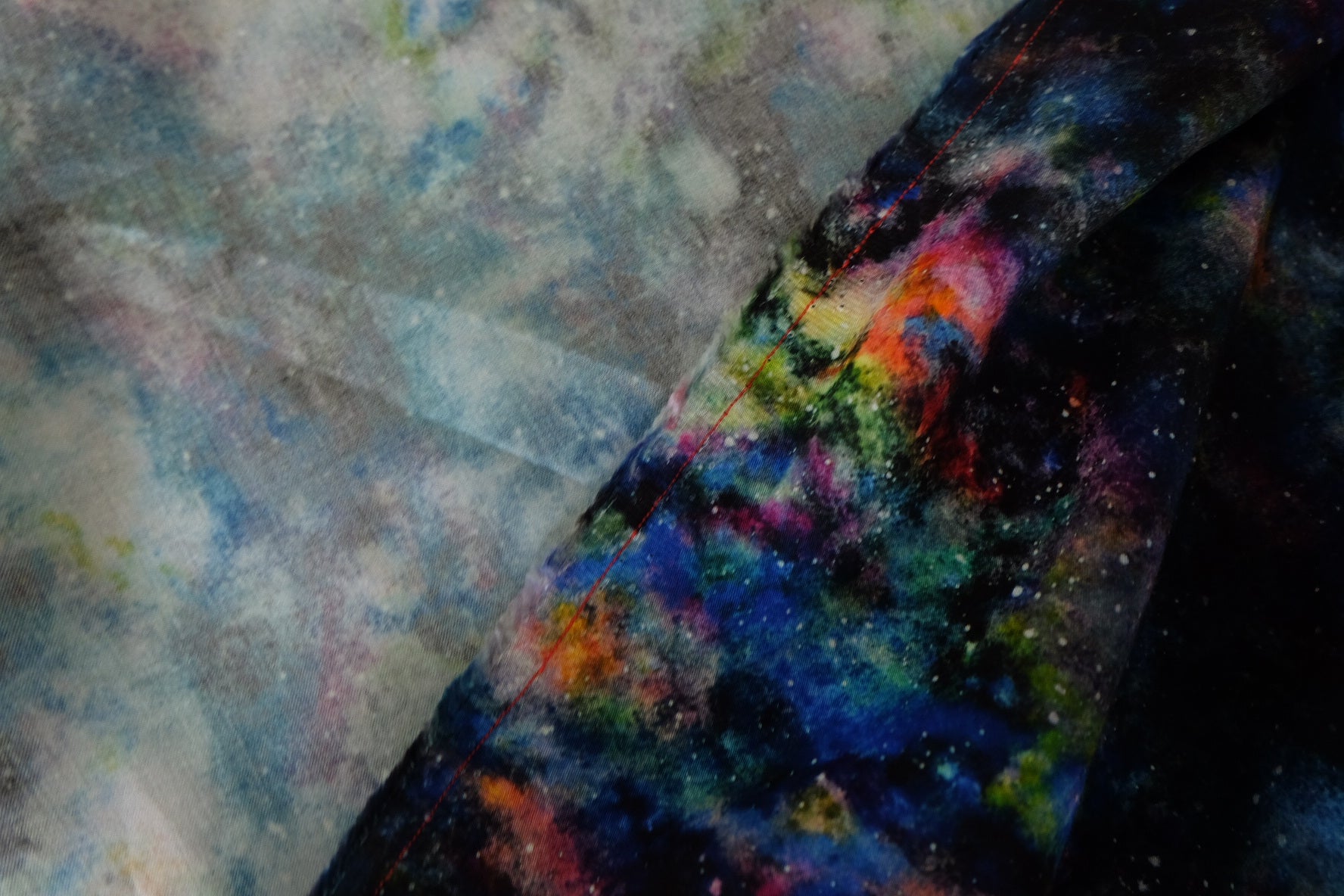 Galaxy Print Rayon Fabric – 1.9 yd