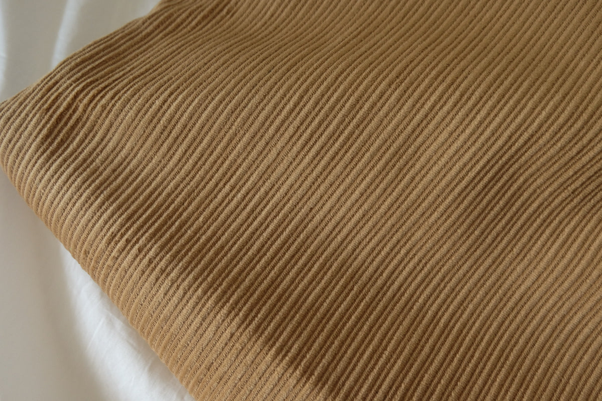 Golden Camel – Variegated Rib Cotton Corduroy Fabric | 2.2 Yards