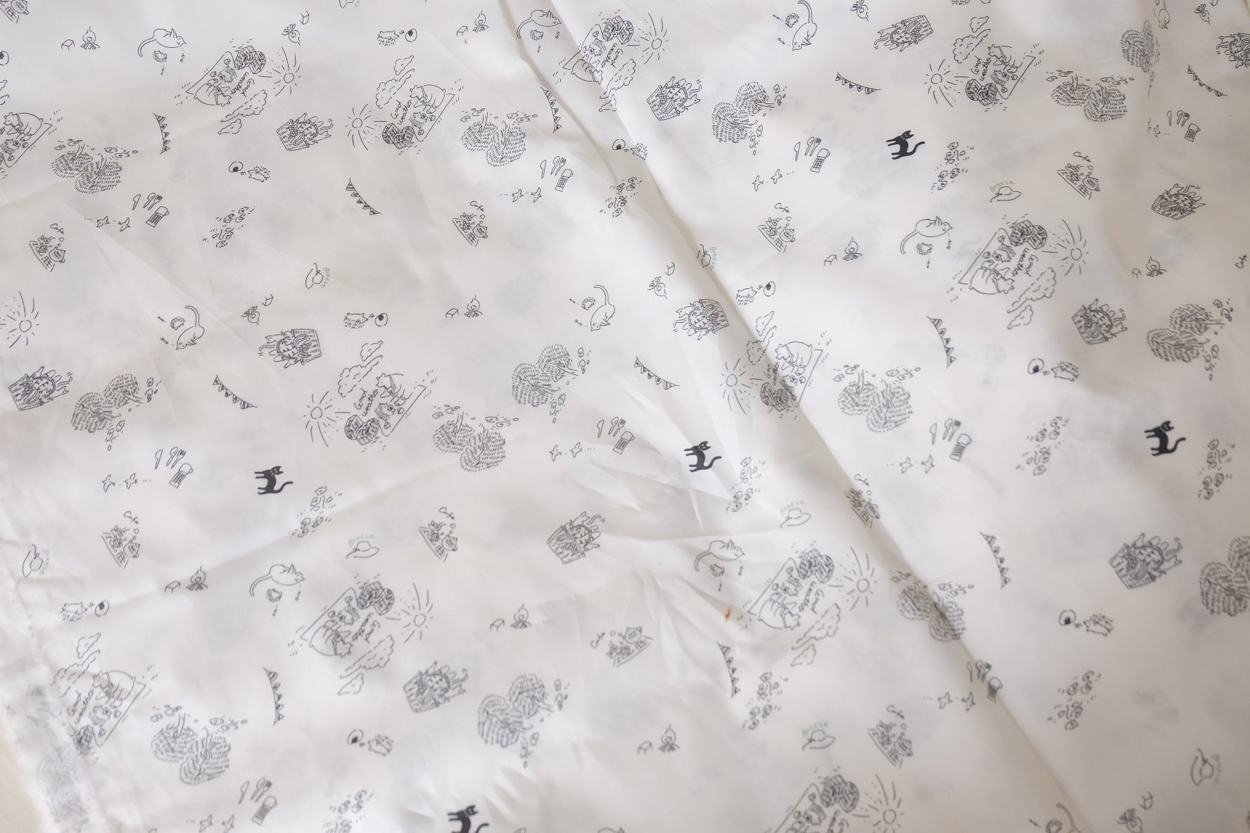 Cat Doodle Cotton Lawn – 1.6 yd