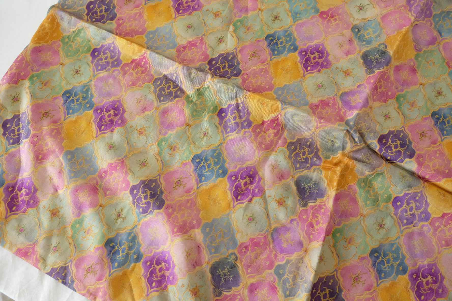 Ornamental Mosaic Rayon Fabric – 2.2 yd