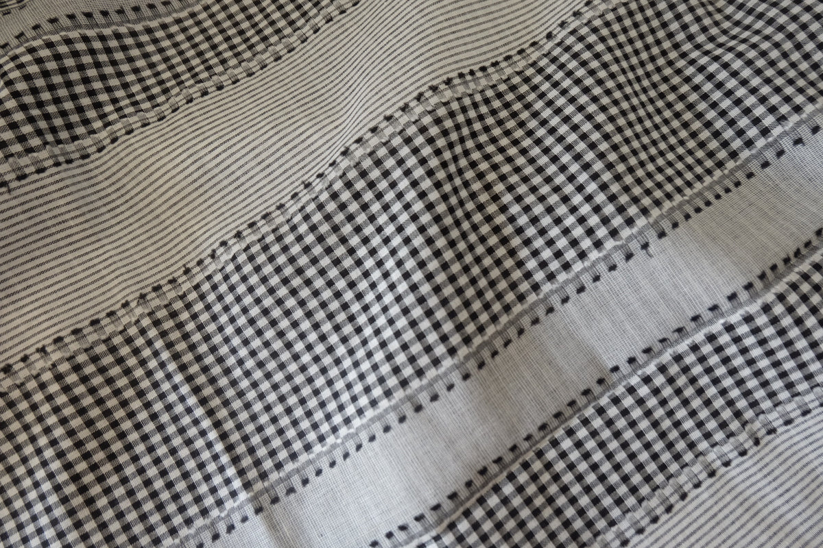 Patchwork Gingham & Stripes – Lightweight Cotton Fabric | 2.2 Yards