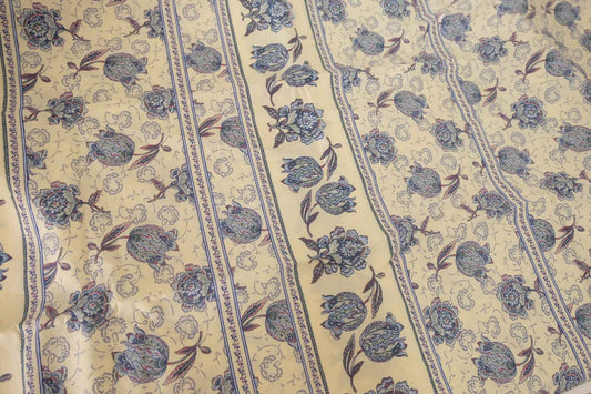 Pastel Tulip Border Cotton Poplin Fabric – 2.2 yd
