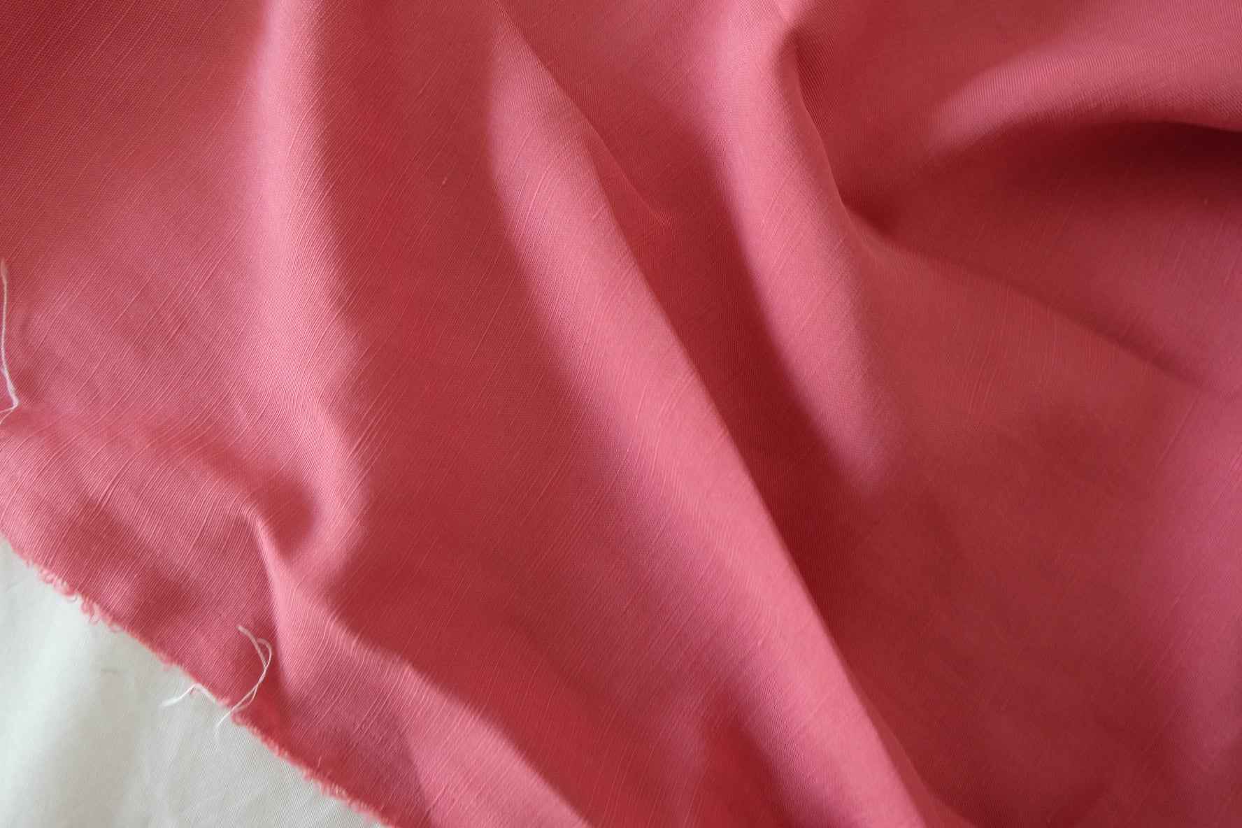Rose Pink Tencel Linen Fabric – 2.2 yd