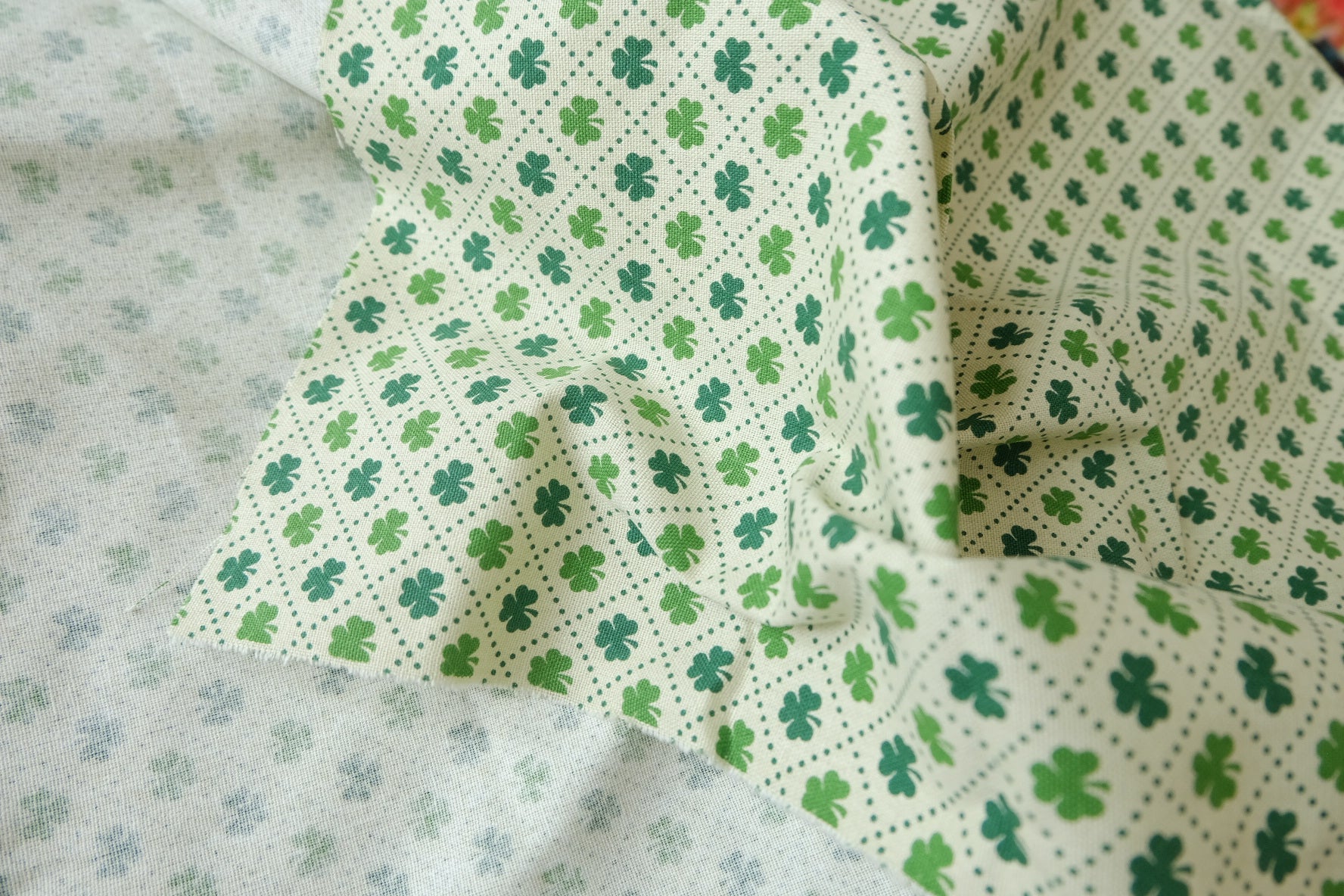 Green Clover Heavy Cotton Linen, 2 Yards