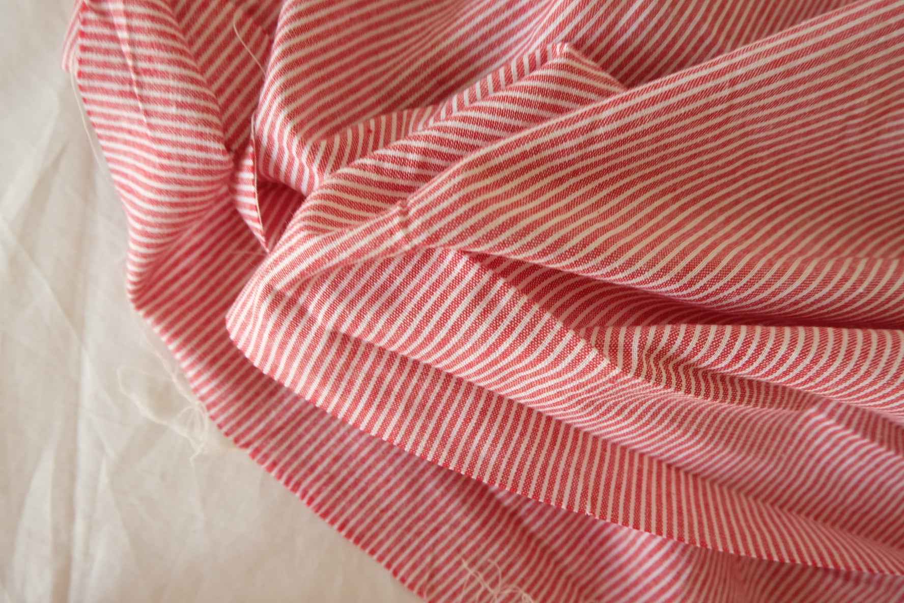 Cotton Yarn-Dyed Stripe Fabric – 3.1 yd Rustic Soft